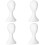 4X Lady High Plastic  Wig  Female Model  White 2