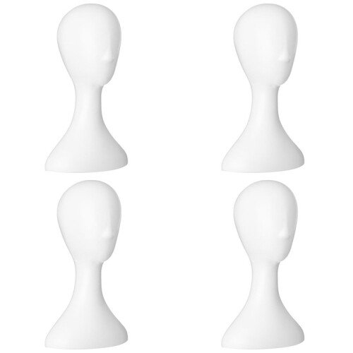 4X Lady High Plastic  Wig  Female Model  White