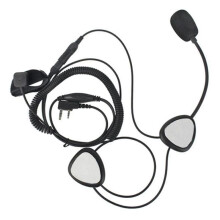 3X Auriculares Casco Impermeable Moto Auriculares 2 Pin PTT Motocicleta Auriculares para Radios de Dos Vías