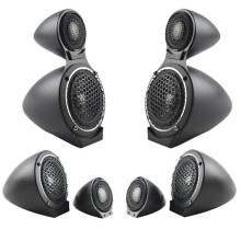 3sets 3,5 Inch Auto Middentonen Luidsprekerbasis Autohoorn Gemodificeerde 3-Weg Luidsprekerbeugel Auto 3-Weg Frequentie Schimmelbeugel