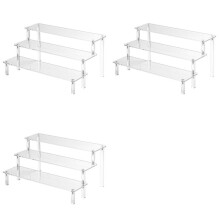 3X Acryl-Hebeständer, 3-Lagiger Parfüm-/Tuchständer, Charaktermodell-Ständer, Dessertständer