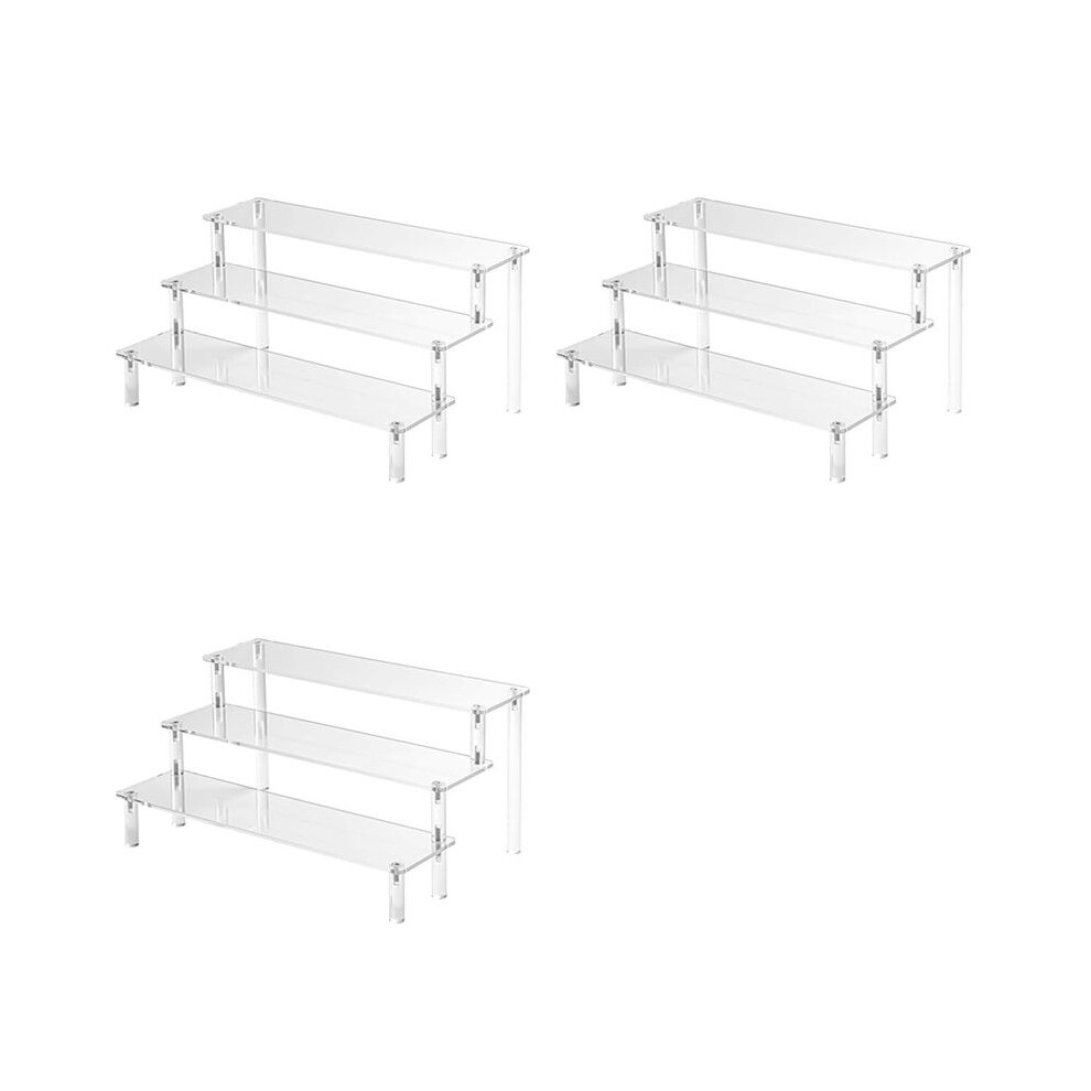 Semoic 3X Acrylic Lifting Display Stand 3-Layer Perfume Tissue Display Stand Character Model Display Stand Dessert Rack