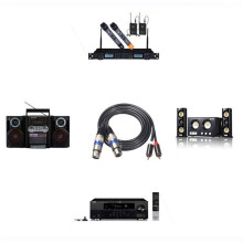2X Cavo Audio Hifi 2 Rca Maschio un XLR 3 Pin Femmina Amplificatore Console di Missaggio Dual Rca un Doppio Cavo XLR Shileded