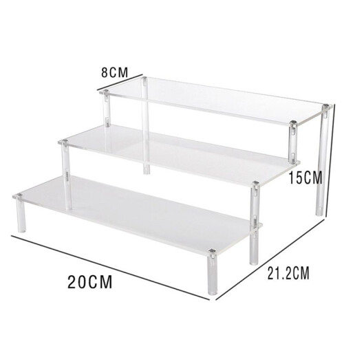 3X Acrylic Lifting Display Stand 3-Layer Perfume Tissue Display Stand Character Model Display Stand Dessert Rack 2