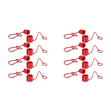 8Sets 1/2Inches Hydraulic Coupler Dust Cap & Plug Covers Heavy Duty Hydraulic Dust Caps for Hydraulic Couplings