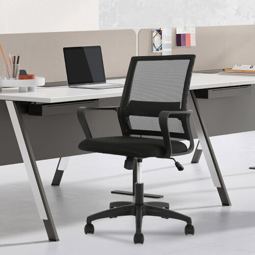 Ergonomic Office Chair Backrest and Office Chair Armrest Replacement, Breathable Mesh, Adjustable 1