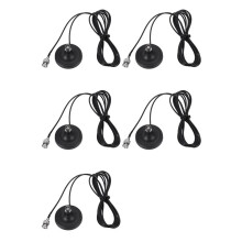 5X Base de Antena Inalámbrica Base de Antena de Micrófono con Imán 3 Metros Rg174 Cable Bnc Antena Macho