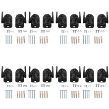 16 Pièces Séries Support de Montage Mural de Haut-Parleur Universel Pince de Support de Plafond avec Rotation Réglable de L'Angle de Pivotement et