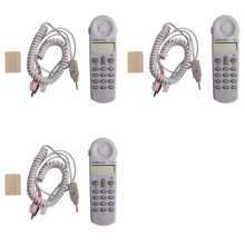 3X Telephone Phone Butt Test Tester Lineman Tool Network Cable Set Device C019 Check for Telephone Fault Grey White