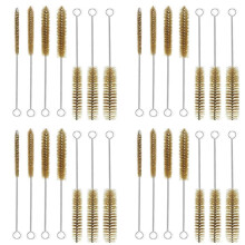 28Pcs Brass Wire Tube Brushes Bottle Brush Set,Wire Brushes for Cleaning,Wire Pipe Cleaner Bore Brush Cleaning