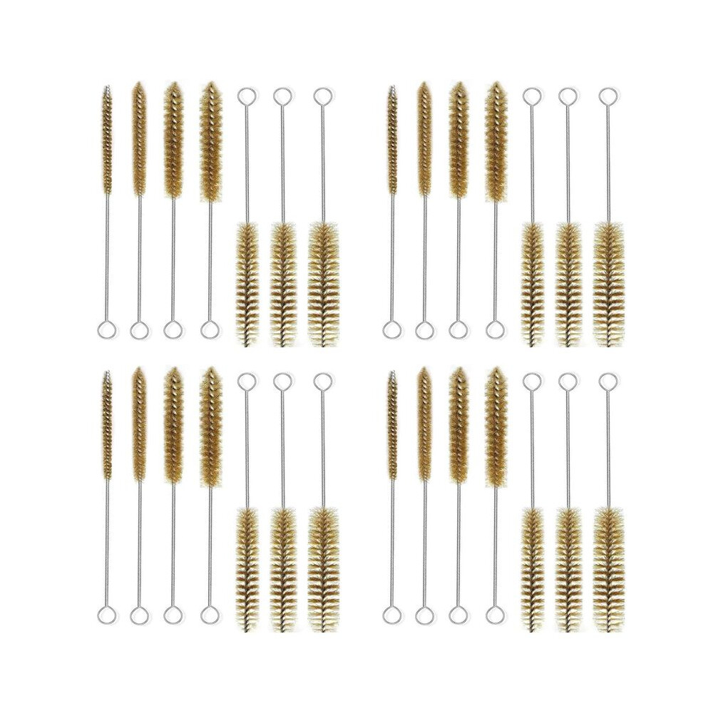 28Pcs Brass Wire Tube Brushes Bottle Brush Set,Wire Brushes For Cleaning,Wire Pipe Cleaner Bore Brush Cleaning 4713870809807