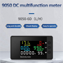 2X 6-in-1 Voltmeter Ammeter 7.5-100V Wattmeter LED Digital Electric Meter Multifunctional 0-200A