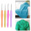 20Pcs Small Size Lace Crochet Hooks (0.5-2.75mm), Ergonomic Crochet Hooks Set with Soft Grip Handle for Thread 6