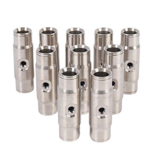 80 Peças 3/8 Polegadas Slip Lok Misting Nozzle Coupling Tees 10/24 UNC 1000 PSI Quick Connect 2