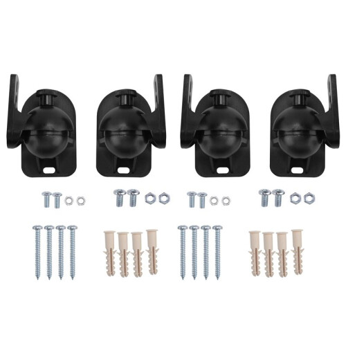 16PCS Universal Speaker Wall Mount Bracket Ceiling Stand Clamp with Adjustable Swivel and Tilt Angle Rotation 1