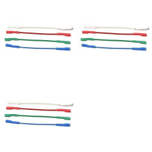 Turntable Phonograph Lead Headshell Stereo Cartridge Record Player Headshell Wires 12Pcs for Record Player Replacement