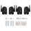 16PCS Universal Speaker Wall Mount Bracket Ceiling Stand Clamp with Adjustable Swivel and Tilt Angle Rotation 3