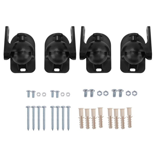 16PCS Universal Speaker Wall Mount Bracket Ceiling Stand Clamp with Adjustable Swivel and Tilt Angle Rotation 2