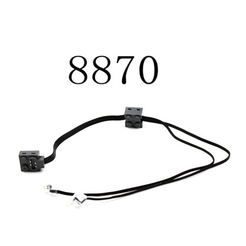 4Pcs Technic Power Function 8870 LED Light Link  Cable for Train Vehicle Building Block Power Group 2
