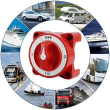 5X Interruttore Batteria 32V 350A Selettore un 4 Posizioni Selettore Batteria per Imbarcazione Marina Scollegamento per Imbarcazione Marina
