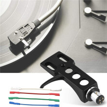 Turntable Phonograph Lead Headshell Stereo Cartridge Record Player Headshell Wires 12Pcs for Record Player Replacement