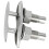 2X Boat Ship Mooring Dock Neat Cleat Stainless Steel Double-Deck Push-Pull Cable Bolt Marine 6