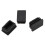 60 Pcs Plastic Rectangular End Cap 30mm X 20mm Threaded Pipe Tube Insert Rubber Feet 4