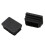 60 Pcs Plastic Rectangular End Cap 30mm X 20mm Threaded Pipe Tube Insert Rubber Feet 4