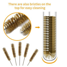 28Pcs Brass Wire Tube Brushes Bottle Brush Set,Wire Brushes for Cleaning,Wire Pipe Cleaner Bore Brush Cleaning