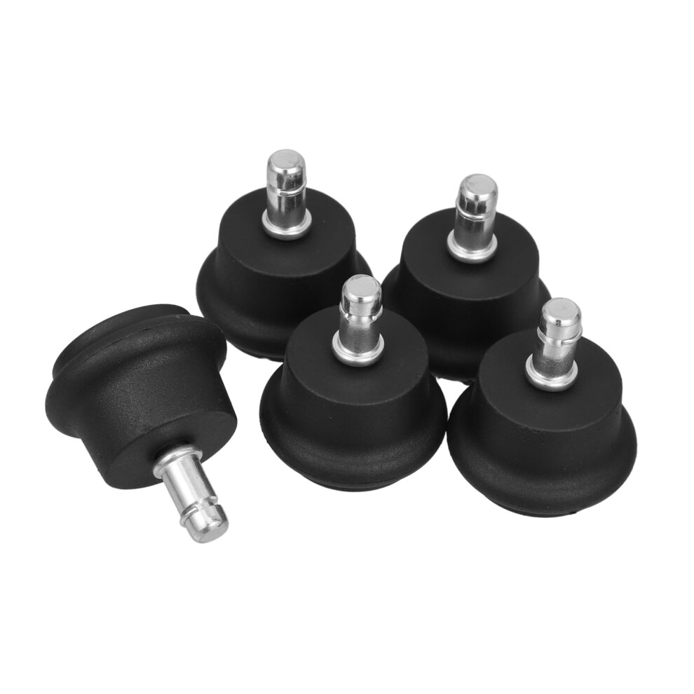 Low Profile Furniture Casters Fixed Nonswivel Chair Feet Caps Nylon 5 Pack 9771547312635