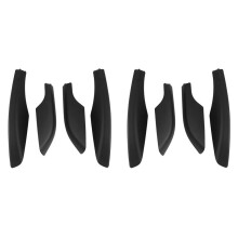 8 Uds Negro ABS Techo de Coche Portaequipajes Cubierta de Extremo de Riel Protector de Carcasa Apto para Fortuner 2004-2014
