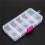 15pcs 10 Grid Electronic Component Parts Kits Plastic Storage Box Case 5