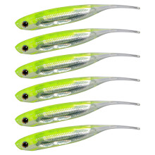 6 pièces leurres de pêche en Silicone souple appâts flottants-07