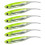 6Pcs Soft Silicone Fishing Lures Floating Baits Needle Tail-07 1