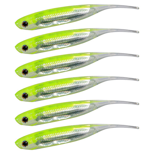 6Pcs Needle Tail Swimbaits Lures Silicone Artificial-07