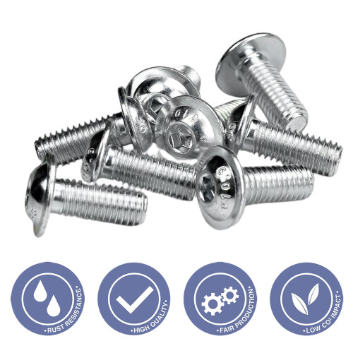 Εξαγωνικές βίδες με κεφαλή Pan Driver, μπουλόνια Ti Titanium για ρότορα δισκόφρενου 2