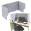 Foldable Desk Divider Privacy Panel with Noise Reduction and Splashproof Surface for Office and Students 100cm Grey 1