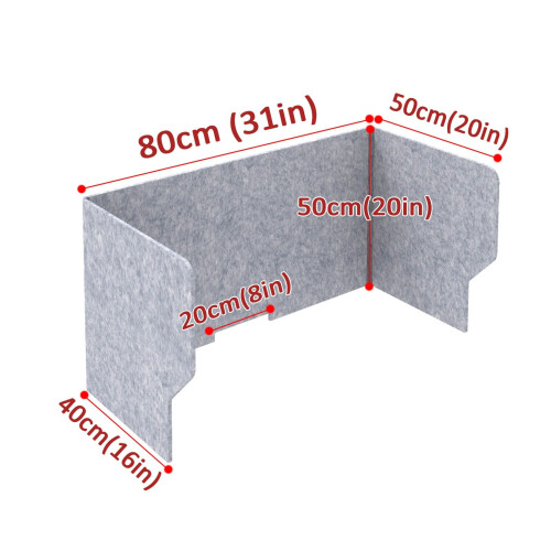 Desk Divider, Folding Acoustic Desktop Privacy Panel for Office Classroom Students 1