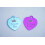 Union Jack heart shaped dog tag 8