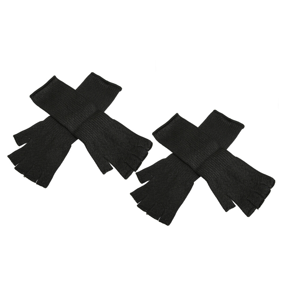 2 Pairs Polyethylene Cut Resistant Sleeves, 17.72in Arm Guard