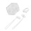 Comfortable Silicone Nose Clip Gliding Lock Systems-White 1