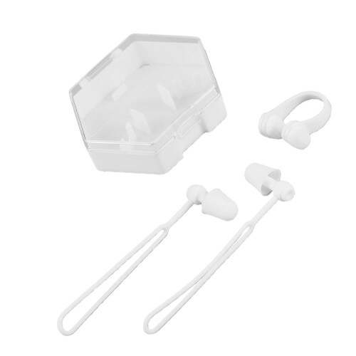 Comfortable Silicone Nose Clip Gliding Lock Systems-White