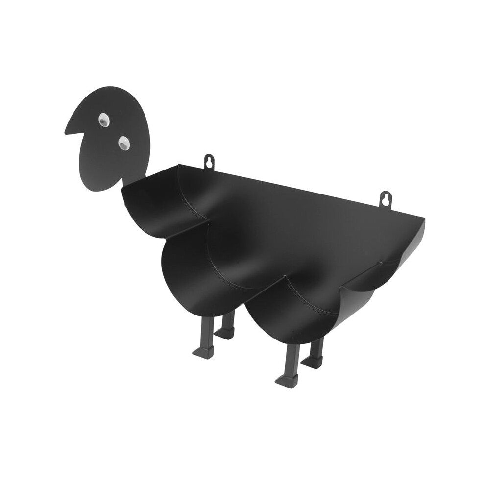 Semoic Novelty Black Sheep Toilet Roll Holder Bathroom Ornament Free Standing Metal Paper Towel Holder