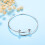 10 Pcs Expandable Bulk Wire Blank Adjustable Bangle Bracelet for DIY Jewelry Making 2.16 Inch 4