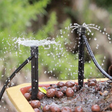 60 Pack Adjustable Irrigation Drippers 360 Degree Water Flow Irrigation Drippers Connector for 4/7 MM Tube