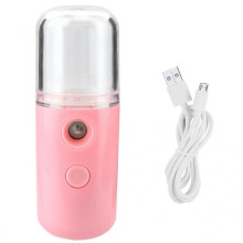 PrzenośNy NawilżAcz do NawilżAnia Wody USB ŁAdowania RęCzny NawilżAcz w Sprayu Nadaje Się do PodróżY Biurowych (RóżOwy)