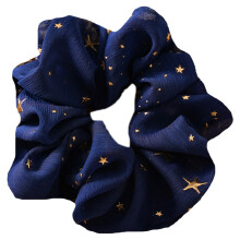 1Pcs Star Print Chiffon Large Intestine Hair Rope For Headdress Girls/Elastic Hair Ties/Rope Ponytail Holder