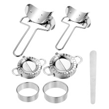 7 StüCk Dumplings Macher Set, Einfacher KnöDel Macher Und Niedlicher, Dumpling Form für KnöDel Kuchen GebäCk Werkzeug KüChen ZubehöR