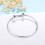 10 Pcs Expandable Bulk Wire Blank Adjustable Bangle Bracelet for DIY Jewelry Making 2.36 Inch 5