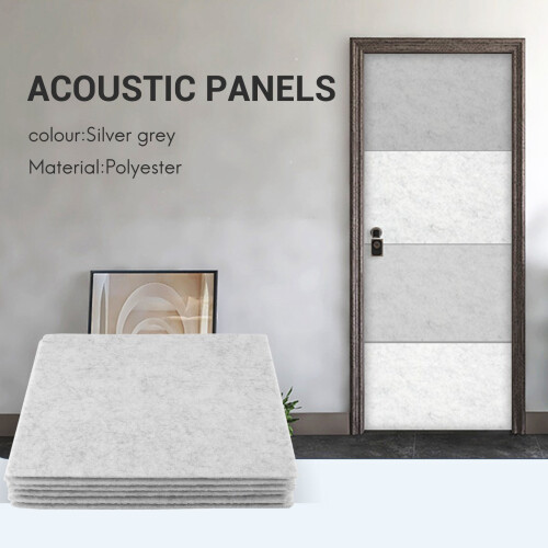 6 PeçAs Painel de AbsorçãO AcúStica 12 Polegadas X 12 Polegadas X 0,4 Polegadas Acolchoamento À Prova de Som para Isolamento de Eco Baixo 2